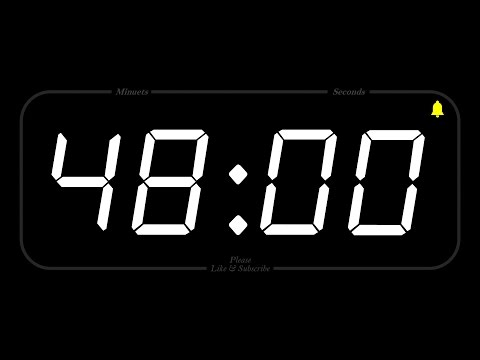 48 MINUTE - TIMER & ALARM - Full HD - COUNTDOWN