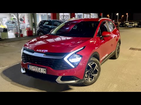 New KIA SPORTAGE 2022 at night - CRAZY LED lights, DIGITAL cockpit & NIGHT POV drive
