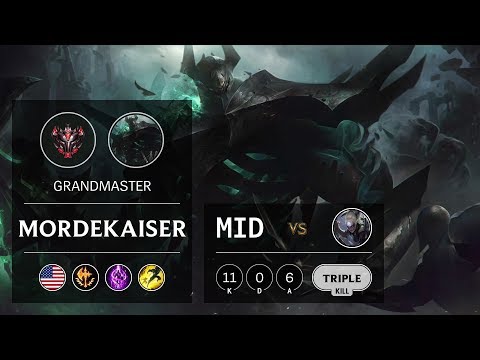 Mordekaiser Mid vs Diana - NA Grandmaster Patch 9.18