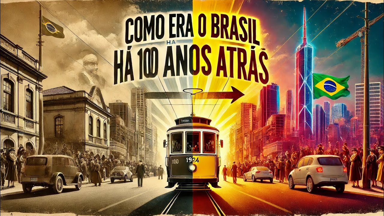 Como Era o Brasil Há 100 Anos? Descubra a História de 1924! #Brasil #1924 #Brasilantigo #história