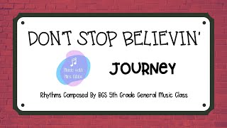 Don't Stop Believin' - Journey Bucket Drum Play Along