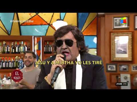 Cacho Castaña le dedicó un temazo a Polémica en el Bar tras ganar el Martin Fierro