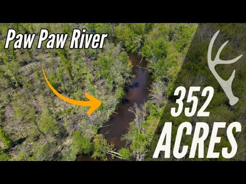 352 Acres, Paw Paw, MI | Paw Paw River Frontage - Trophy Class Real Estate