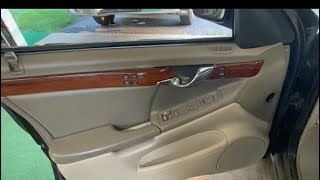 Cadillac DeVille door handle repair, door panel removal
