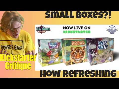 Dragon Roost, Prowl & Space Potato. A Tiny Game Series Vol.2 -  Kickstarter Critique Review