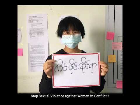 Pa-O Women's Union demands end to sexual violence against women in conflict. 
