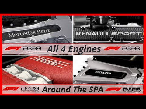 F1 2020 - F1 Engine Sound Comparison - Mercedes vs Ferrari vs Renault vs Honda