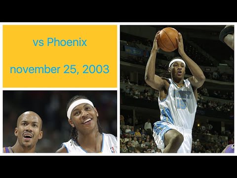 Carmelo Anthony 17 pts vs Phoenix Suns Highlights (november 25, 2003)