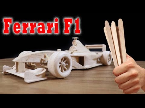 Amazing F1 Racing Car made with Popsicle Sticks