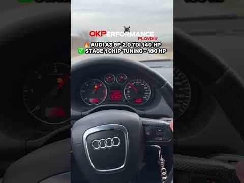 Audi A3 8P 2.0 TDI 140 HP Stage 1 Chip Tuning 🔥