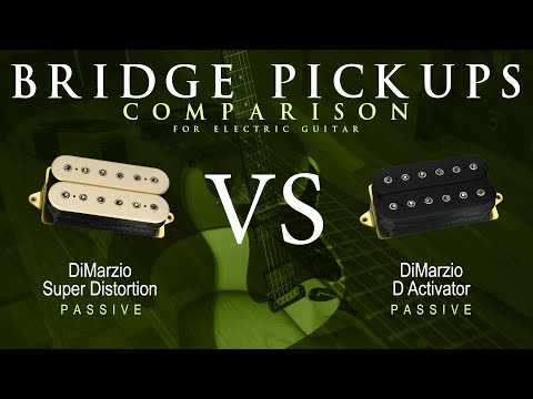 DiMarzio SUPER DISTORTION vs D ACTIVATOR - Passive Bridge Guitar Pickup Comparison Tone Demo