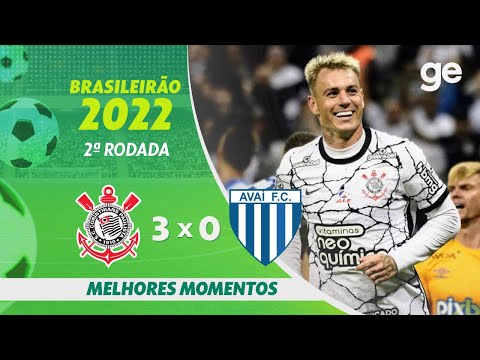 CORINTHIANS 3 X 0 AVAÍ | MELHORES MOMENTOS | 2ª RODADA BRASILEIRÃO 2022 | ge.globo