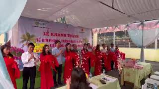 Lễ khánh thành bể bơi phòng chống đuối nước trường Tiểu học Khánh Thiện