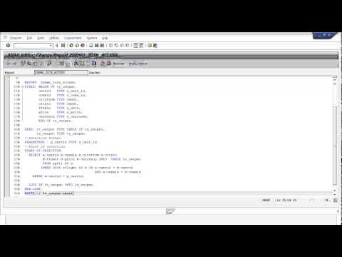 SAP ABAP4 Video Tutorial | Learn SAP ABAP4 online Part 3 | Simplilearn