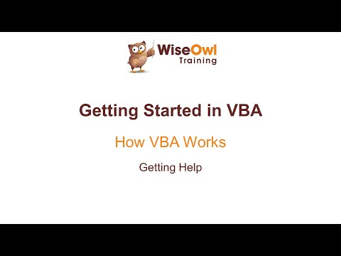 Excel VBA Online Course - 1.4.5 Getting Help