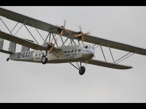 LARGE SCALE RC IMPERIAL AIRWAYS HP42  "HELENA" LMA RC MODEL AIRSHOW AT RAF COSFORD - 2013