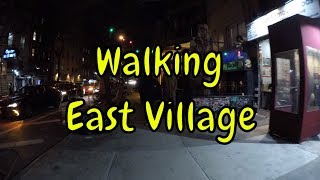 ⁴ᴷ Walking Tour of East Village, Manhattan, NYC at Night (Vibrant Nightlife)