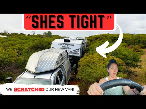 OFFROAD CARAVAN on TIGHT TRACKS 4x4 - Low Cost BEACHFRONT CAMPING/ Sandboarding FAILS EP 61