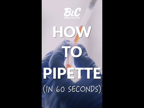 How to Pipette (in 60 seconds) #shorts