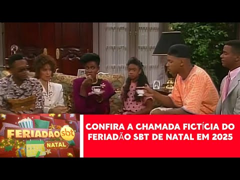 Montagem: Chamada Vertical Das Programações do Feriadão SBT de Natal em 2025