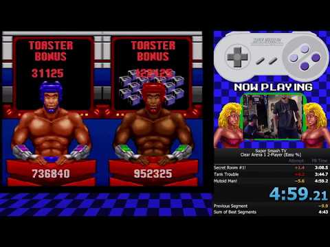 Super Smash TV Co-op Easy % WR (4:59)