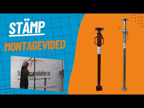 Hur du monterar ett stämp | Enkel instruktionsvideo om stämp från Ställningsprodukter.se