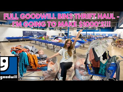 How To Make THOUSANDS From The Goodwill Outlet/Bins: Full Thrift Haul Of A 6 Figure Reseller!