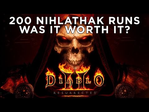 Diablo 2 Resurrected 200 Nihlathak runs [HARDCORE]