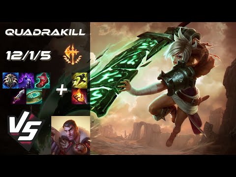 TOP Riven vs Jayce [QUADRAKILL] - EU Challenger Patch 25.S3.1