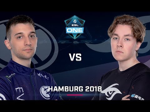Dota 2 - Team Secret vs. EG - Group A - Game 1 -  Day 1 - ESL One Hamburg 2018