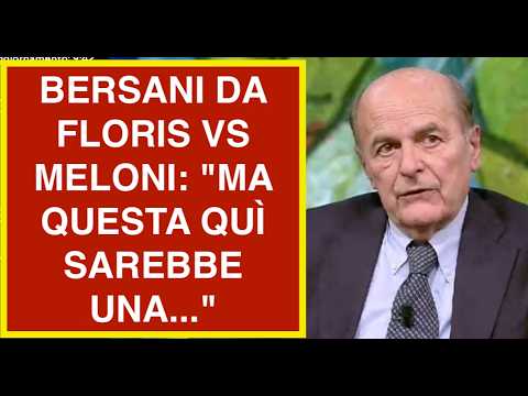 BERSANI DA FLORIS VS MELONI: "MA QUESTA QUÌ SAREBBE UNA..."