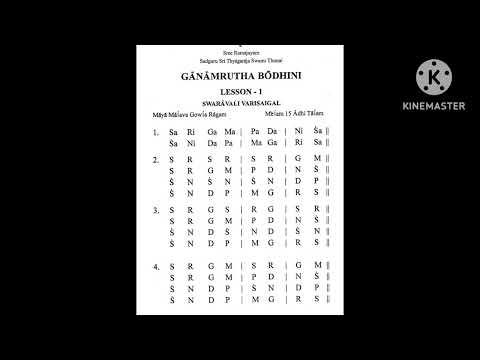 Sarali varisai 1 to 7 | First speed | Adi Thalam | Mayamalavagowlai  Ragam |