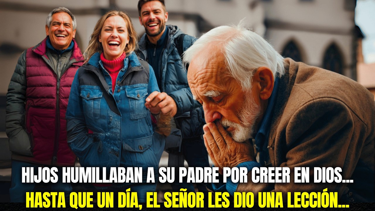 SUS HIJOS SE BURLABAN DE ÉL POR CREER EN DIOS. PERO EL SEÑOR LES DIO UN LECCIÓN QE NUNCA OLVIDARÁN