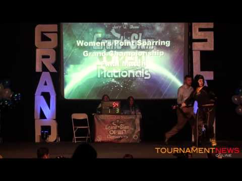 Ali Viola vs Gina Thornton Women's Sparring Finals at Grand Slam Open Nationals 2014