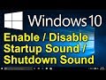 ️ Windows 10 Enable Startup Sound And Shutdown Sound In Window 10