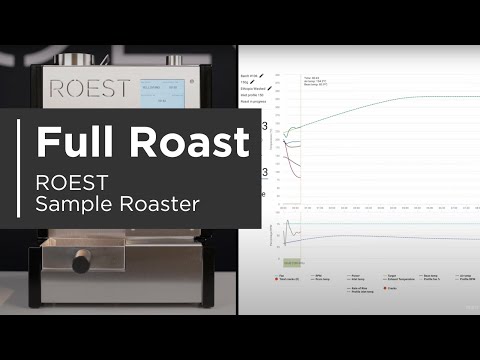 Full roast with live view on ROEST sample roaster