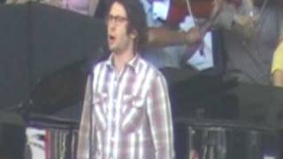 Josh Groban-rehearsal of &quot;Anthem&quot; June 19,2009