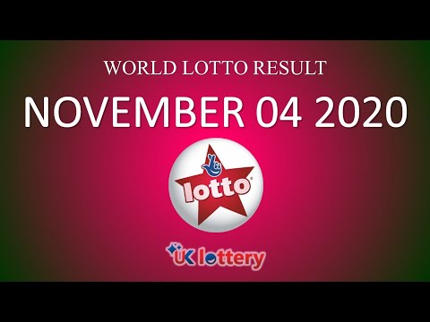 UK Lottery NOVEMBER 04 2020 |04/11/2020 | World Lotto Result | UK Lottery Jackpot Result