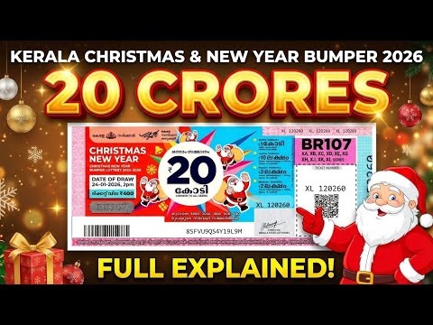 💥 Christmas & New Year Bumper 2026 BR-107 – Full explained| Ticket Price, Prizes & Series |20 CRORES