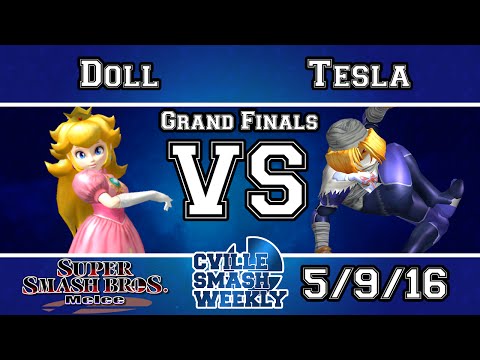 Cville Smash - Doll (Peach) Vs. Tesla (Sheik) - Grand Finals - SSBM
