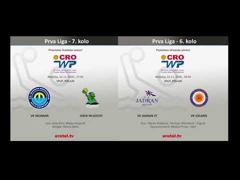 VK MORNAR vs HAVK MLADOST, VK JADRAN ST vs VK SOLARIS