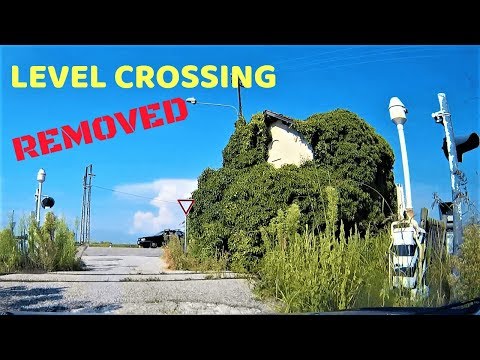 Passaggio a livello casello A26 Casale M. Nord (AL) rimosso # railroad crossing # bahnübergang