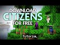 How To Download Minecraft Citizens For Free (NPC Plugin)