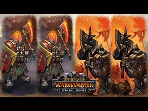 Buff Black Orcs - Chaos Dwarfs vs Greenskins // Total War: WARHAMMER 3