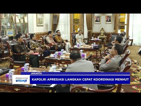 KAPOLRI TERIMA AUDIENSI MENTERI KEHUTANAN