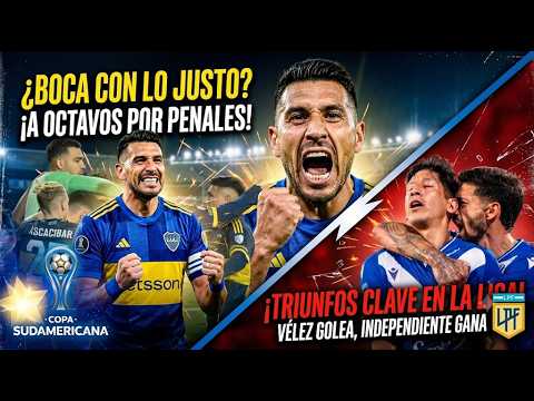 ¡DRAMA EN LA SUDAMERICANA! 😱 Boca sufre por penales, BATACAZO de Bolívar y triunfos clave en la Liga