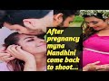 After Delivery Myna Nandhini Come Back To Shooting Guess The Serial