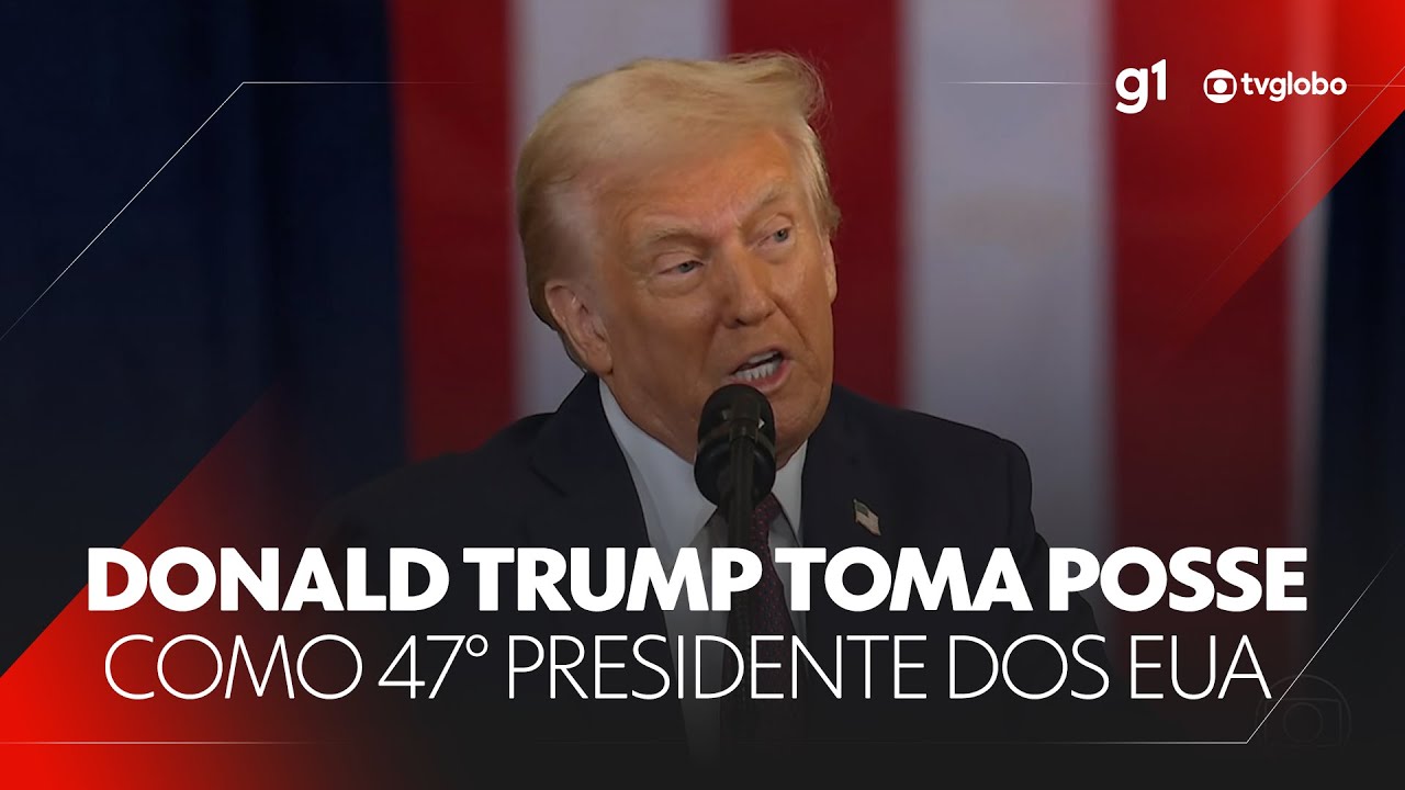 Donald Trump toma posse nos Estados Unidos nesta segunda; veja como foi #g1 #JN #noticias
