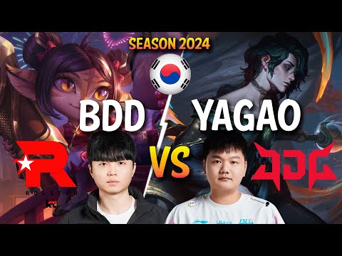 KT BDD vs JDG Yagao - BDD TRISTANA vs Yagao HWEI Mid - Patch 14.5 KR Ranked MASTER | lolrec