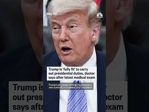 Physical results says Trump is in 'excellent health'